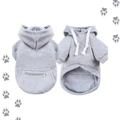 GENERICO - Poleron Gris con Capucha Talla S