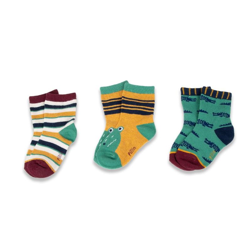 PILLIN - Pack 3 Pzas Calcetines Bebé Niño Multicolor Pillin - Multicolor