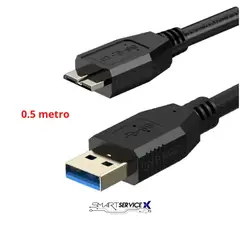 GENERICO - CABLE DE DISCO DURO USB 3.0 A MICRO B 0,5M