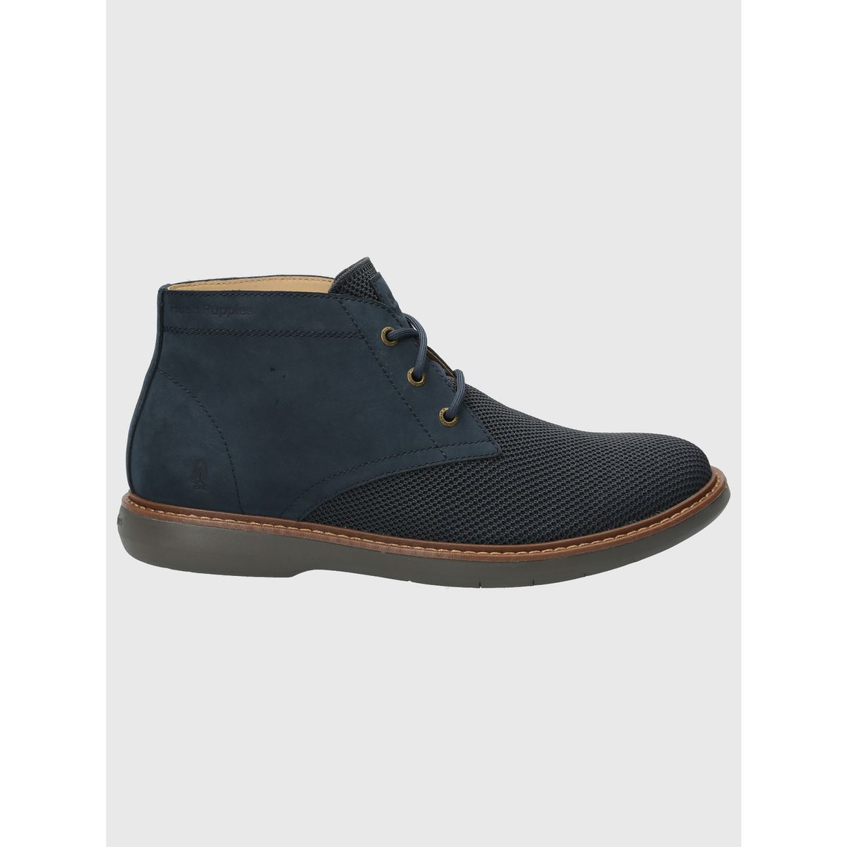 HUSH PUPPIES - Botin Cuero Hombre Mingus Azul HUSH PUPPIES.