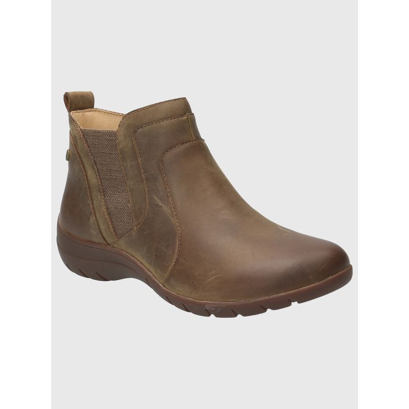 HUSH PUPPIES - Botin Cuero Mujer Ever Café HUSH PUPPIES