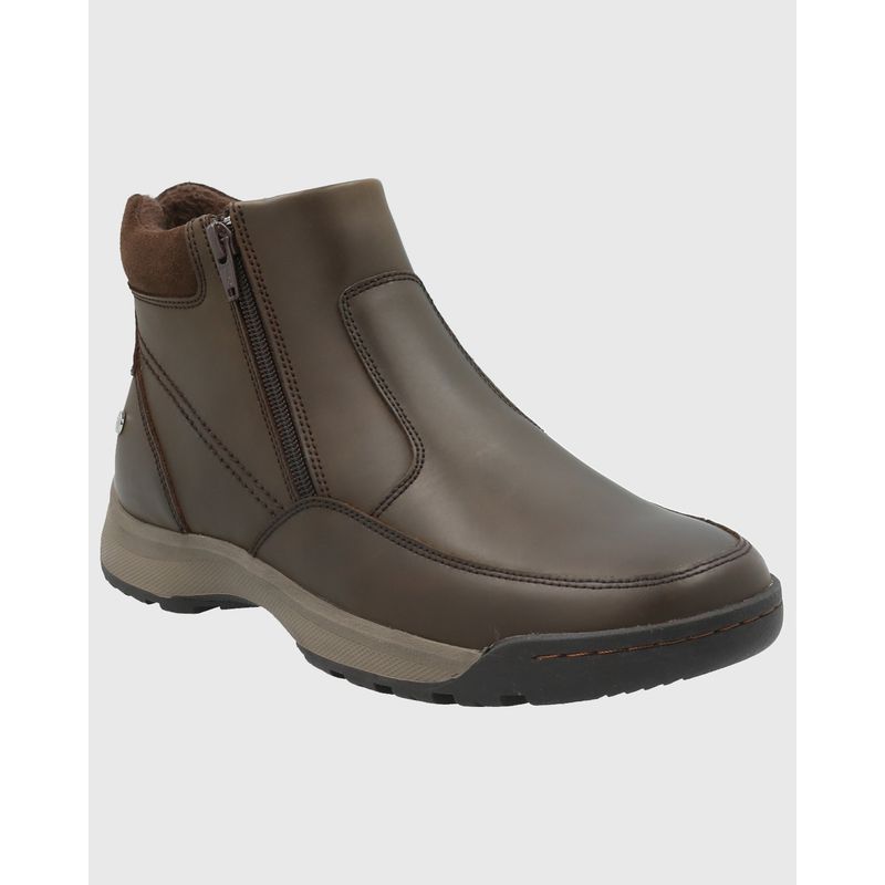 HUSH PUPPIES - Botin Cuero Hombre Chief Café HUSH PUPPIES