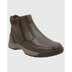 HUSH PUPPIES - Botin Cuero Hombre Chief Café