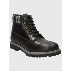 HUSH PUPPIES - Botin Cuero Hombre Negam Café
