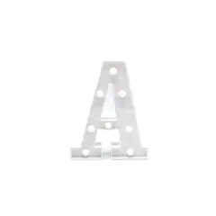 GENERICO - Letra A Con Luz Led 21cm