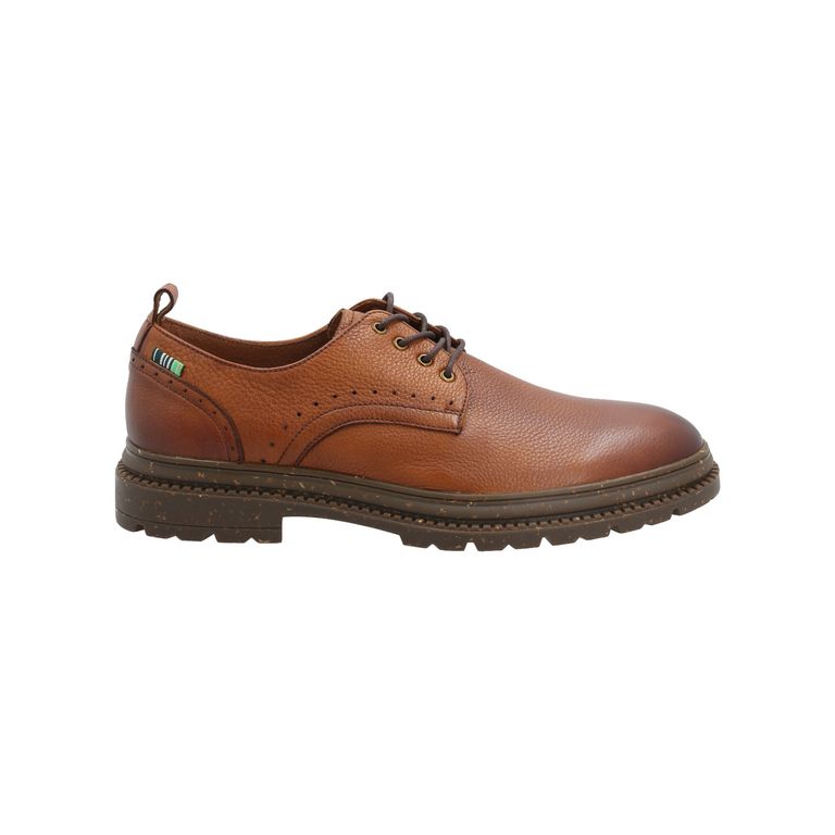 Zapato Cuero Hombre Alkun Café