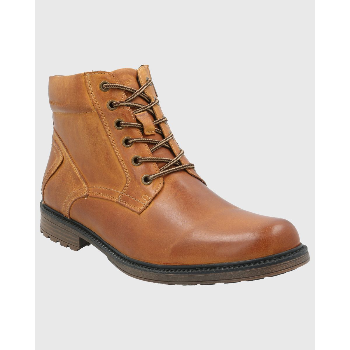 HUSH PUPPIES - Botin Cuero Hombre Quero Café HUSH PUPPIES