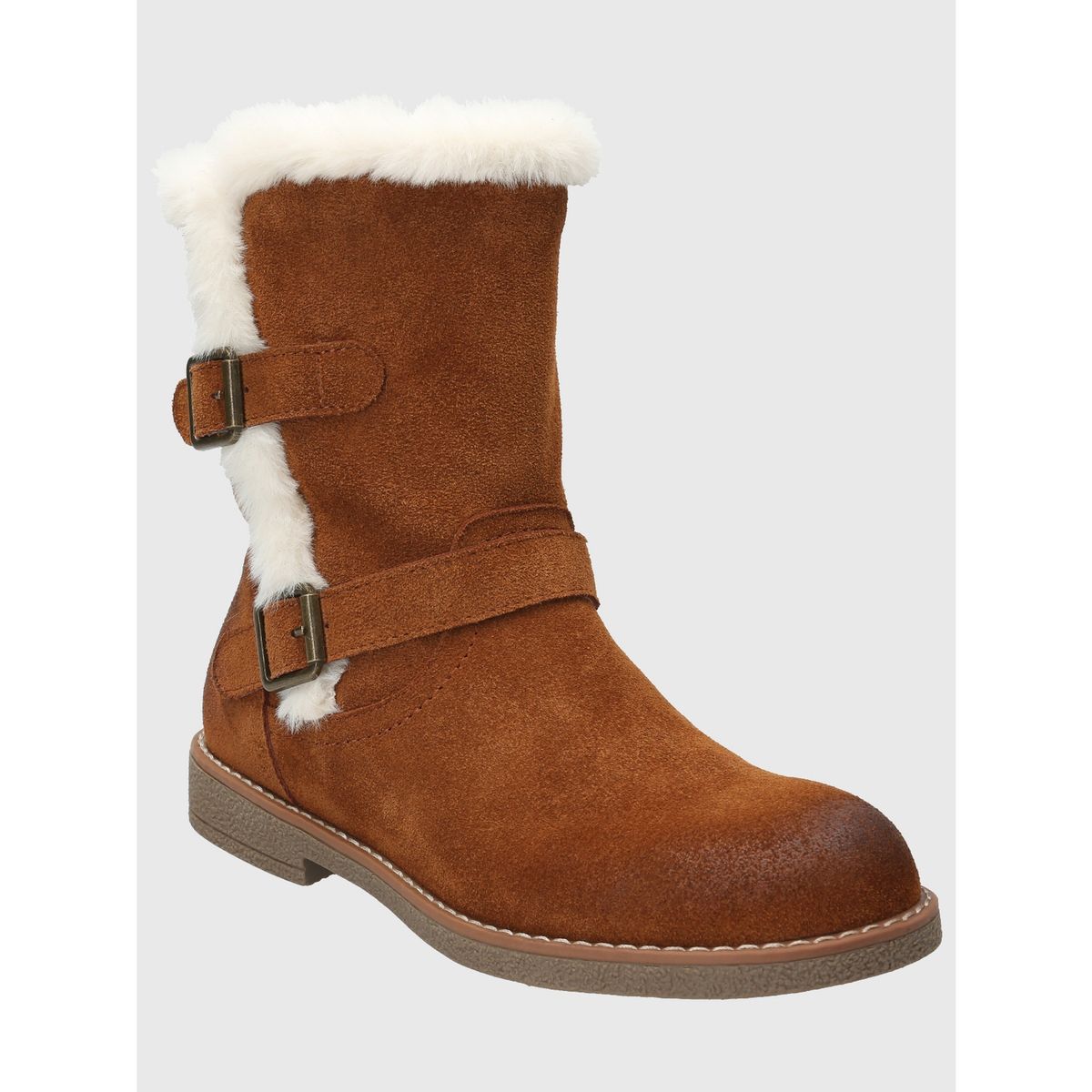 HUSH PUPPIES - Botin Cuero Mujer Kiki Café HUSH PUPPIES