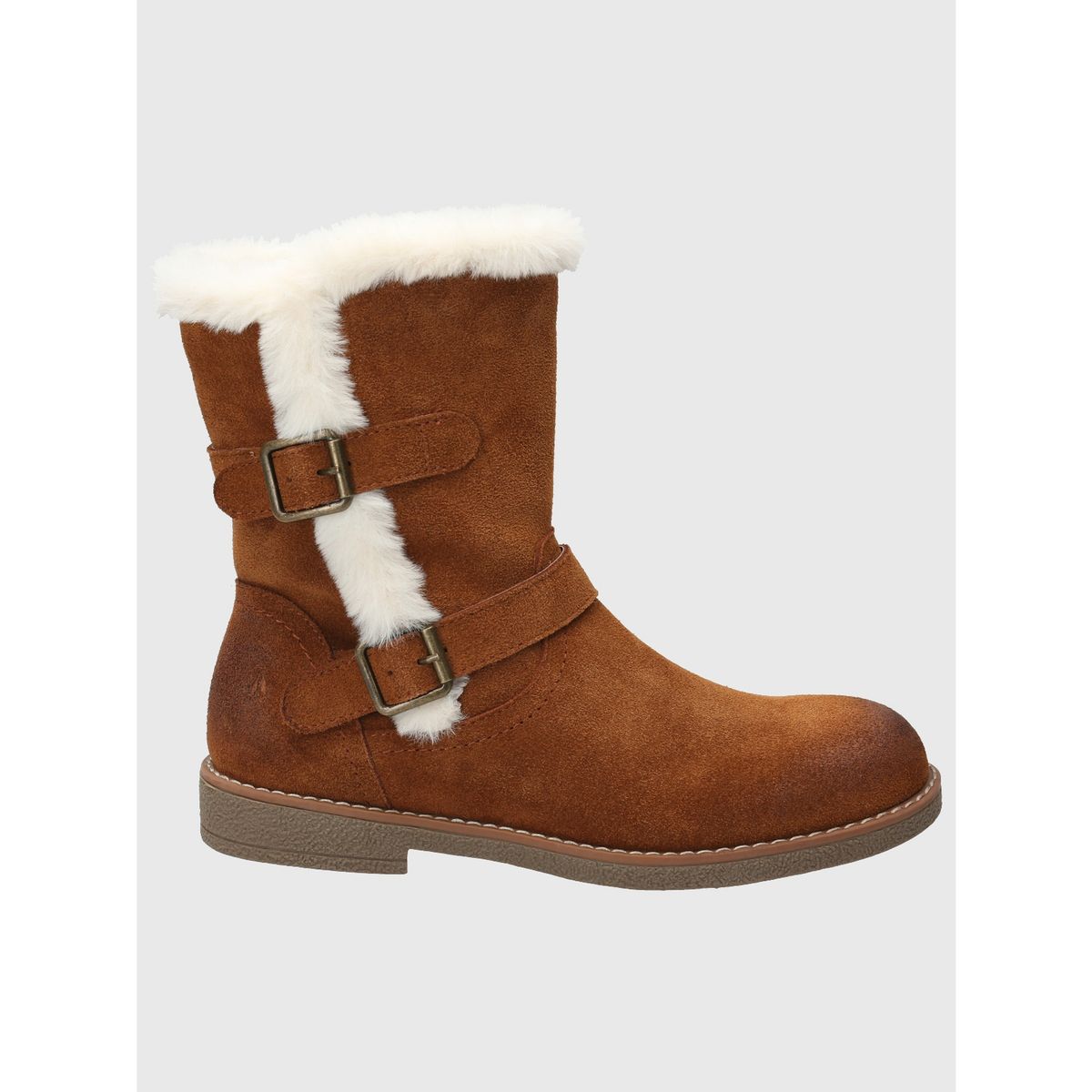 HUSH PUPPIES - Botin Cuero Mujer Kiki Café HUSH PUPPIES
