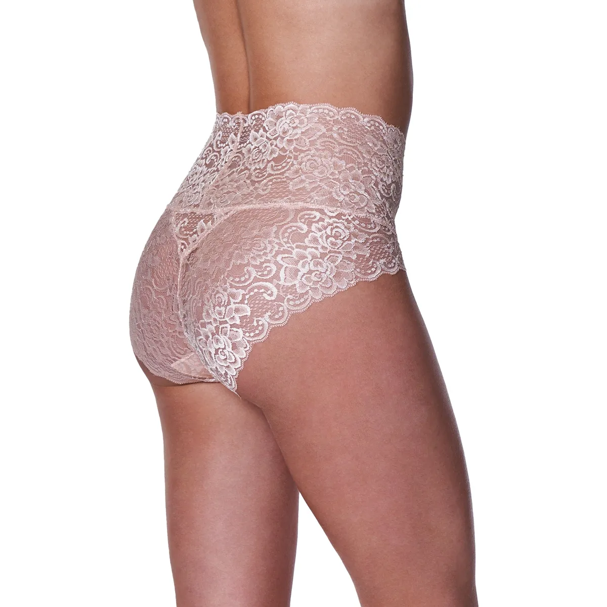 BAZIANI - Calzón Alto Encaje 20576