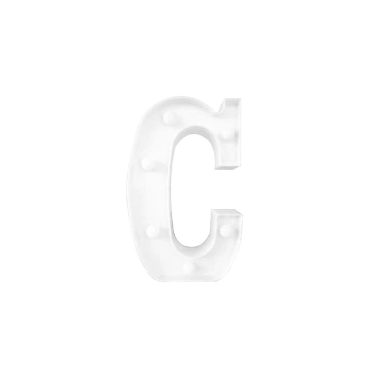 GENERICO - Letra C Con Luz LED 22cm