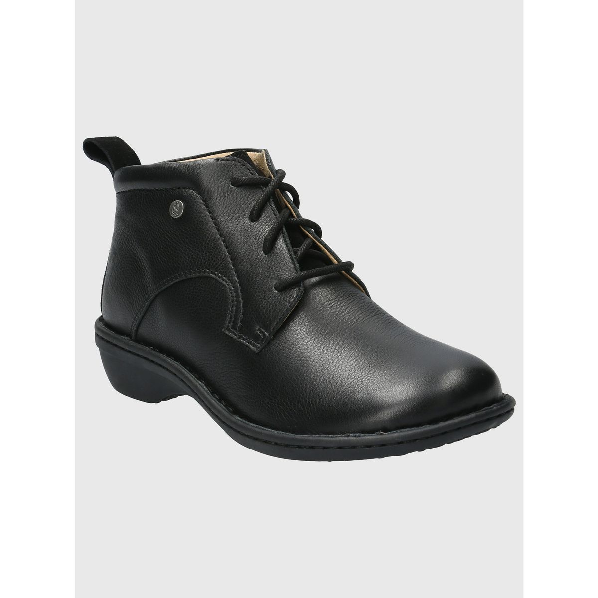 HUSH PUPPIES - Botin Cuero Mujer Sajon Negro HUSH PUPPIES