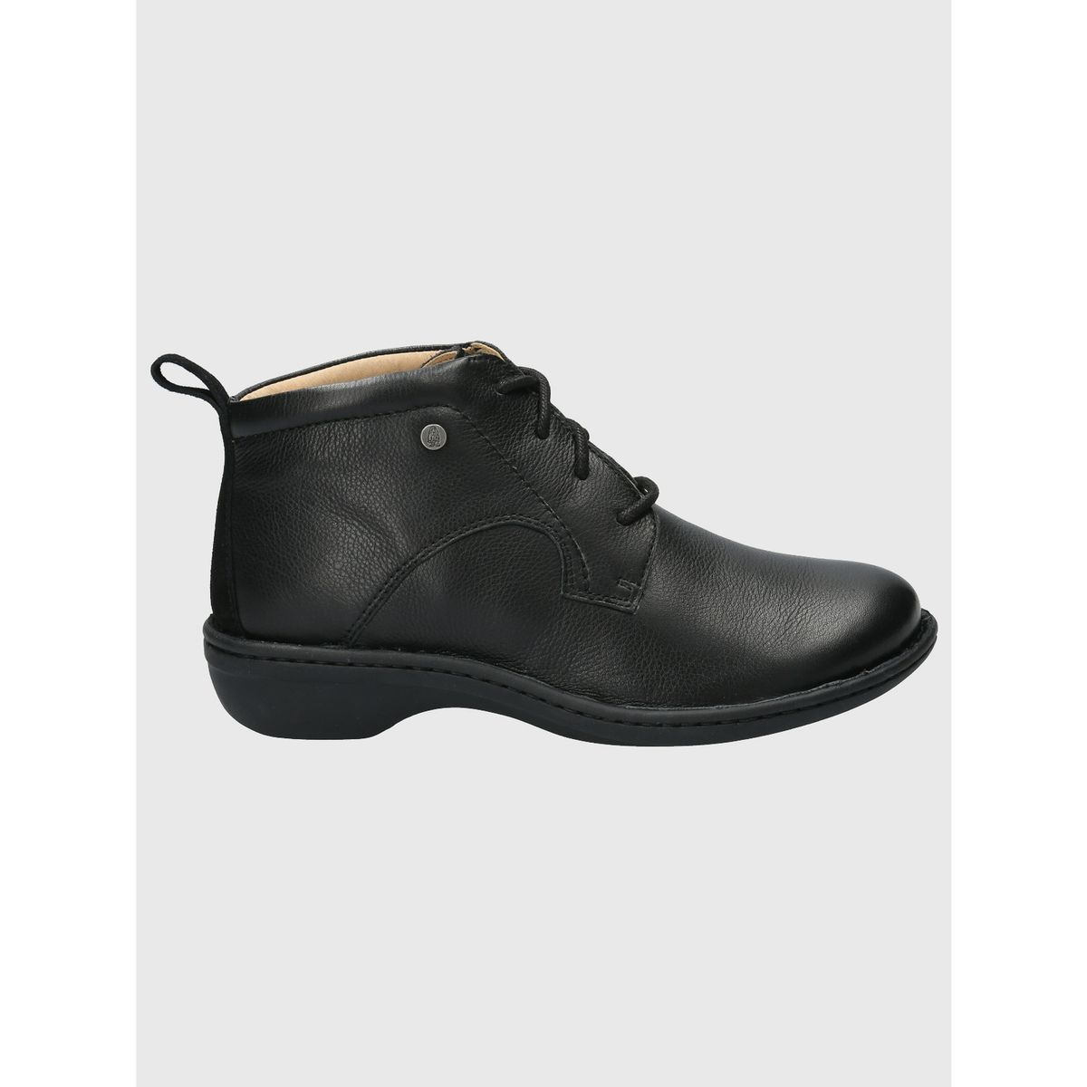 HUSH PUPPIES - Botin Cuero Mujer Sajon Negro HUSH PUPPIES