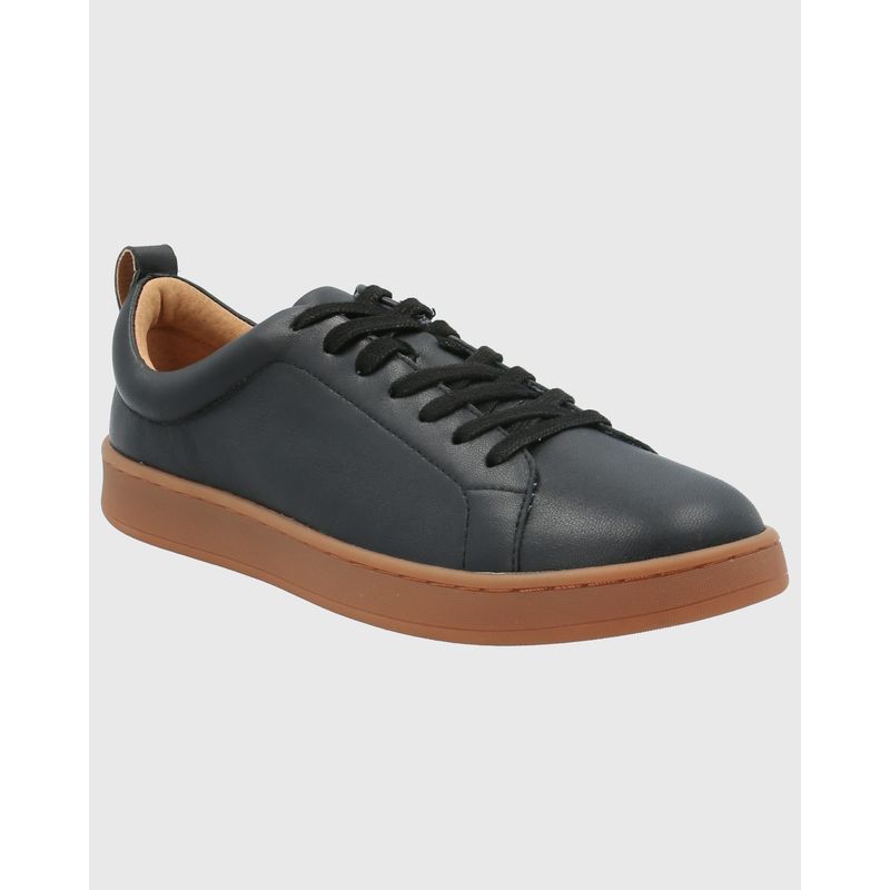 HUSH PUPPIES - Zapatilla Cuero Mujer Tottem Negro HUSH PUPPIES