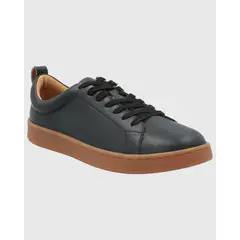 HUSH PUPPIES - Zapatilla Cuero Mujer Tottem Negro