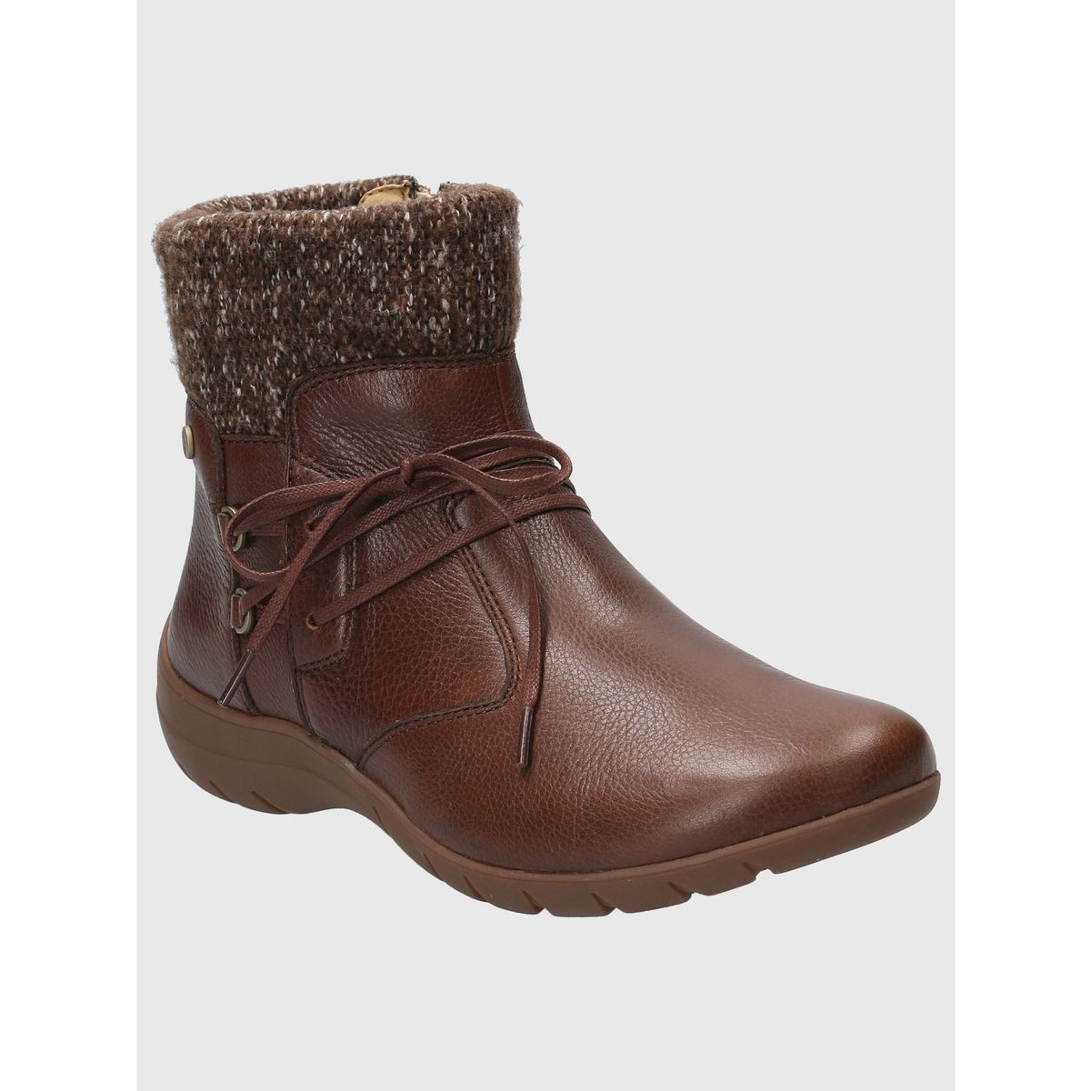 HUSH PUPPIES - Botin Cuero Mujer Malmo Ii Café HUSH PUPPIES