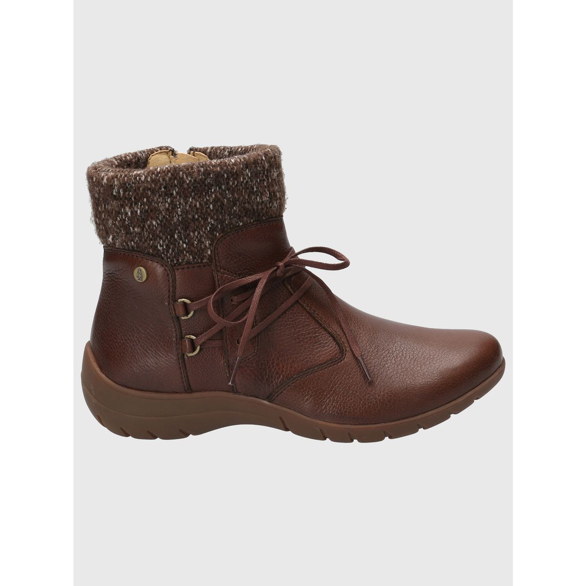 HUSH PUPPIES - Botin Cuero Mujer Malmo Ii Café HUSH PUPPIES