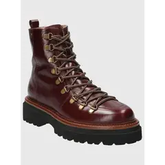 HUSH PUPPIES - Botin Cuero Mujer Pardoner Rojo