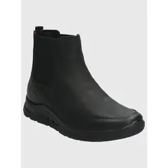 HUSH PUPPIES - Botin Cuero Mujer Coley Negro