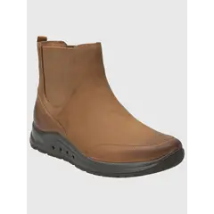 HUSH PUPPIES - Botin Cuero Mujer Coley Café