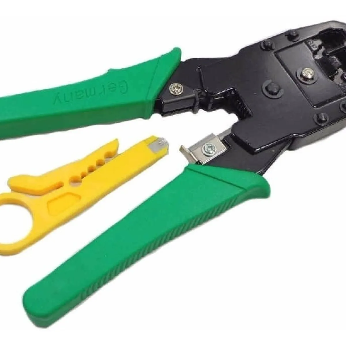 GENERICO - Crimpeadora Alicate Rj45 Rj11 + Pela Cable