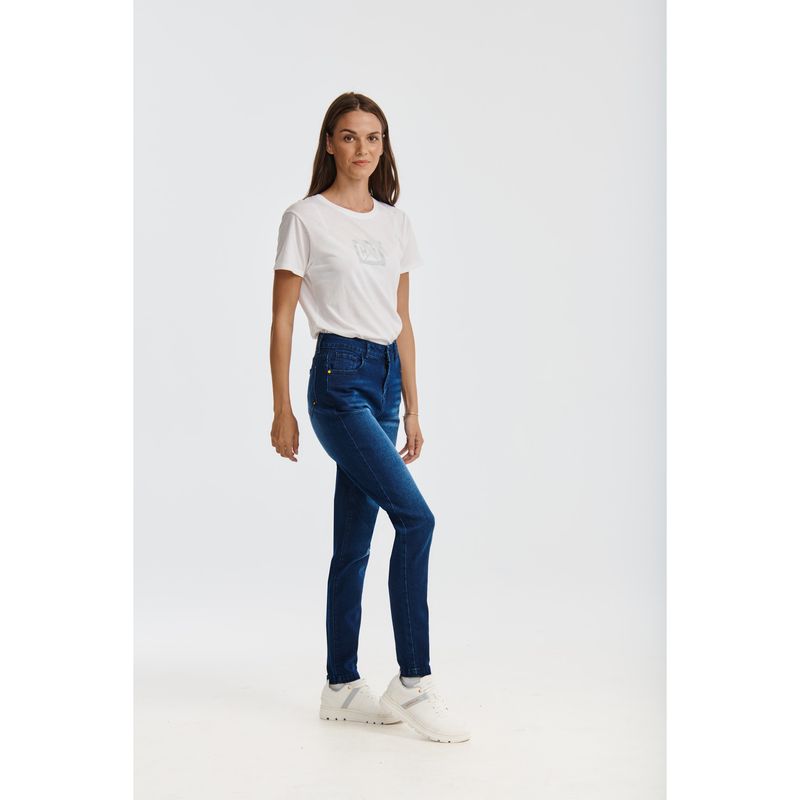 CAT - Jeans Mujer Triblend Stretch Mid-Rise Skinny Azul CAT