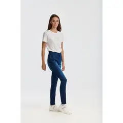 CAT - Jeans Mujer Triblend Stretch Mid-Rise Skinny Azul