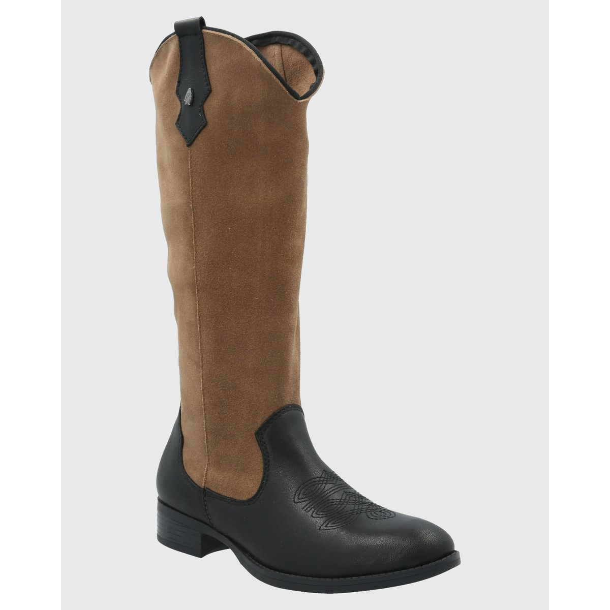 HUSH PUPPIES - Bota Cuero Mujer Cami Negro HUSH PUPPIES