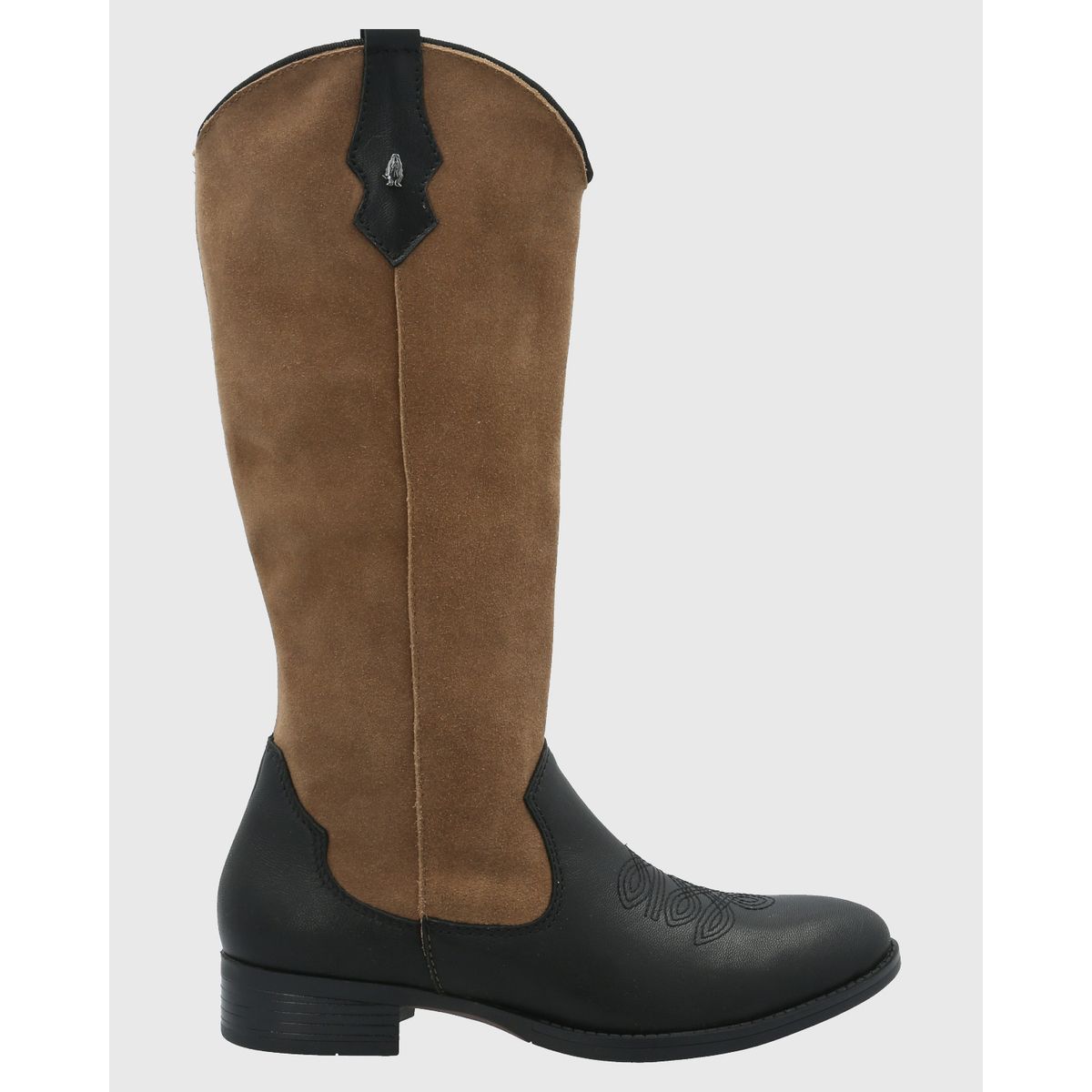 HUSH PUPPIES - Bota Cuero Mujer Cami Negro HUSH PUPPIES