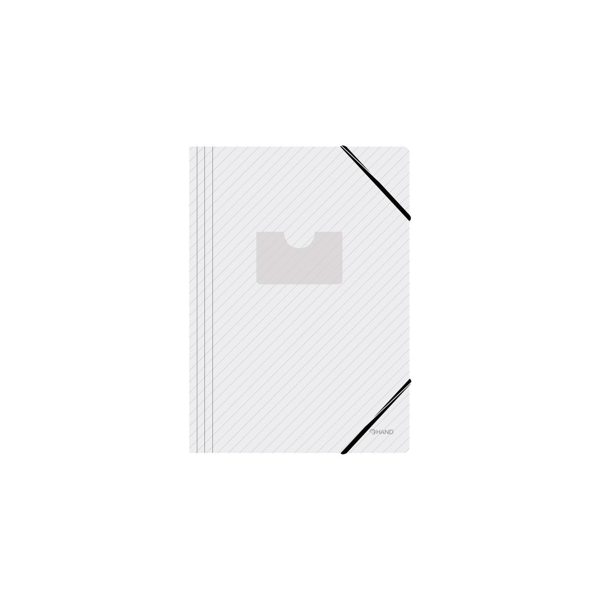 HAND - Pack 12 Carpetas Oficio Con Elástico y Porta tarjeta - SC