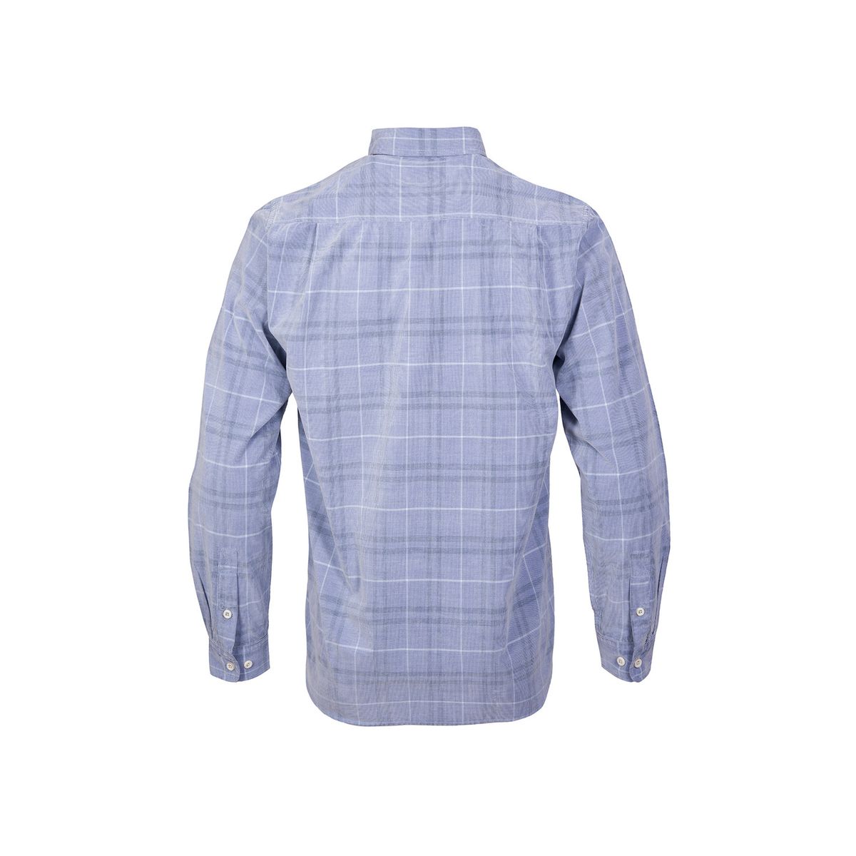 ROCKFORD - Camisa Algodón Orgánico Hombre Tartancord Azul ROCKFORD