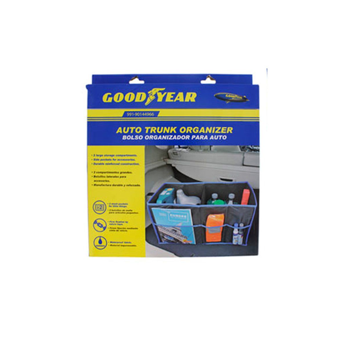 GOODYEAR - Organizador para auto negro Goodyear
