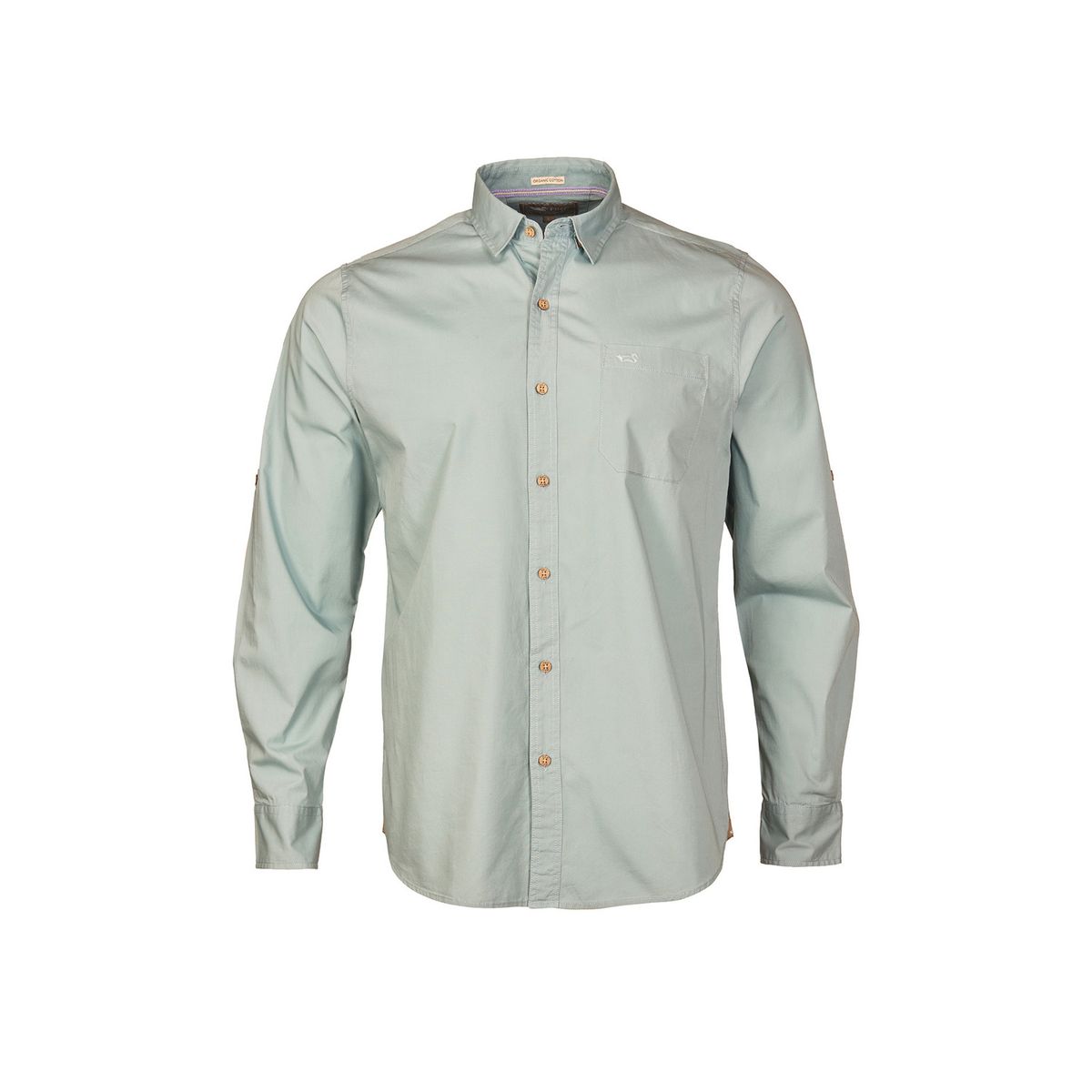 ROCKFORD - Camisa Algodón Orgánico Hombre Galiton Verde ROCKFORD