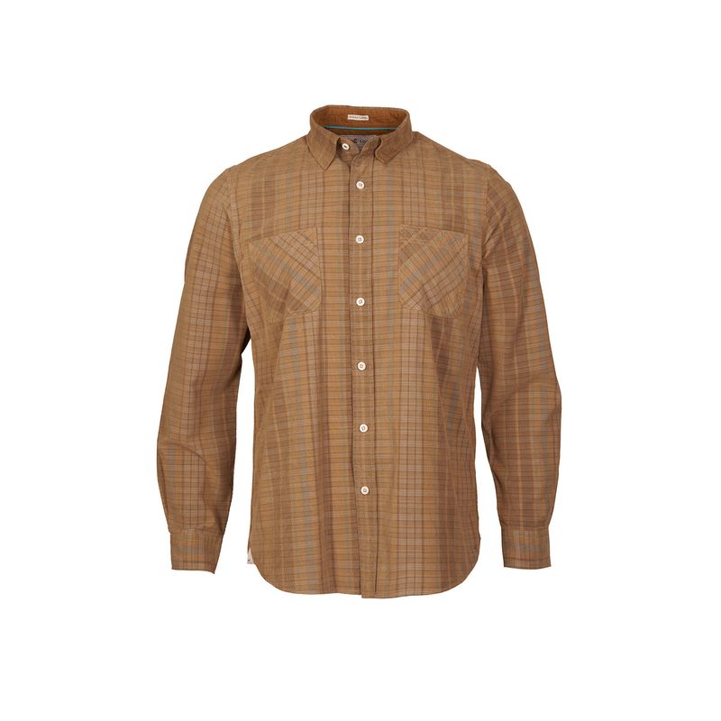 ROCKFORD - Camisa Algodón Orgánico Hombre Tartancrd Beige ROCKFORD