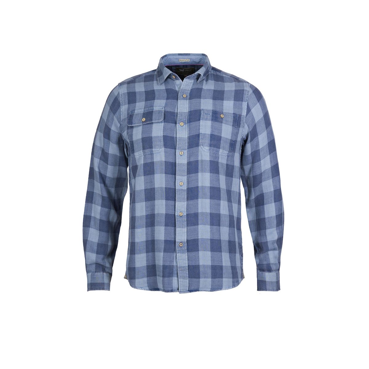 ROCKFORD - Camisa Algodón Orgánico Hombre Bradford Azul ROCKFORD