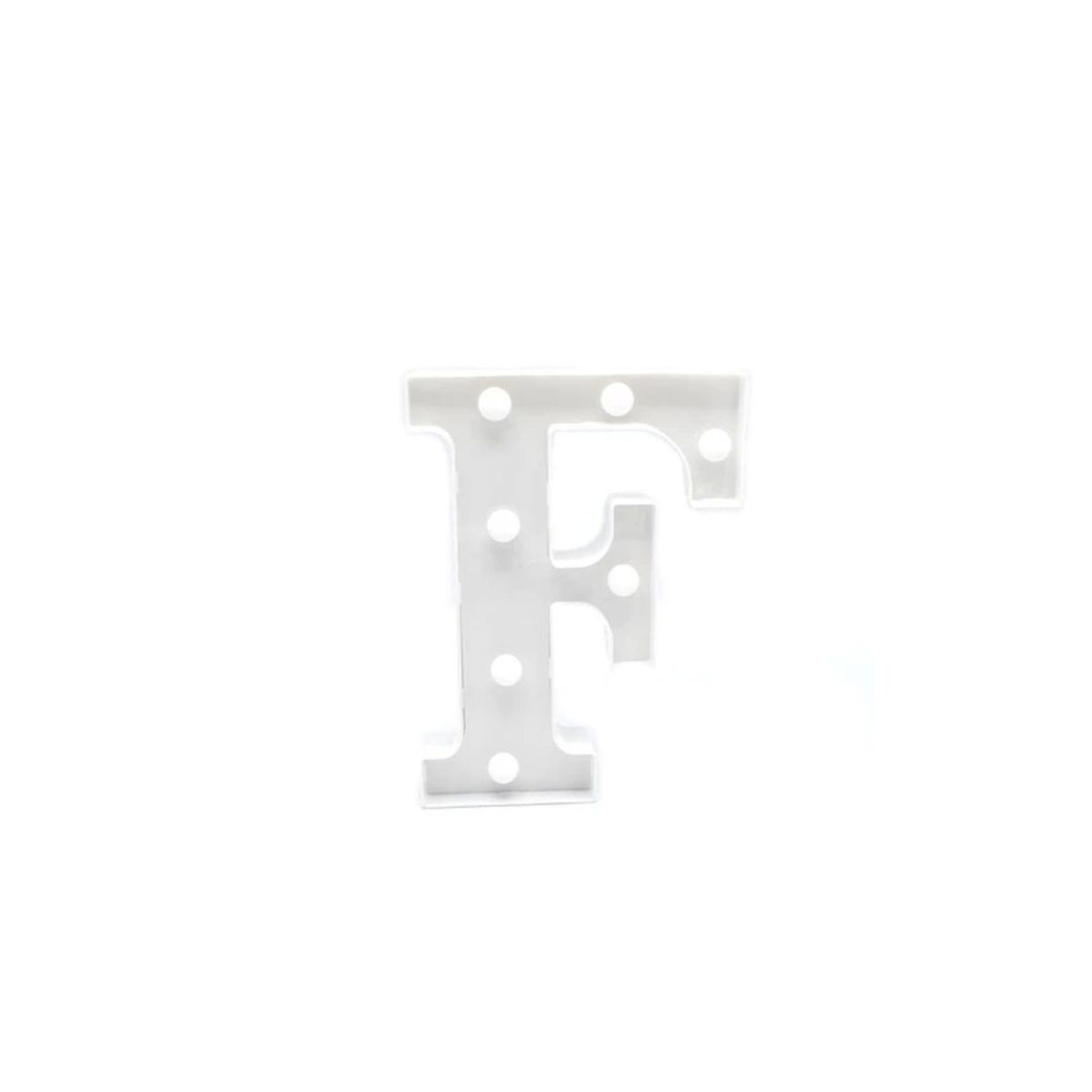 GENERICO - Letra F Con Luz LED 22cm