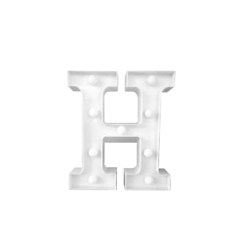 GENERICO - Letra H Con Luz LED 22cm