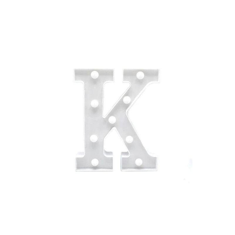 GENERICO - Letra K Con Luz LED 22cm