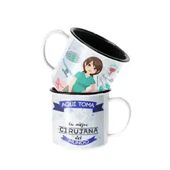 SM - Taza Enlozada Lechera Para Cirujana Personalizado