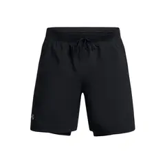 UNDER ARMOUR - Short Running para Hombre Launch 2-in-1 7" Negro