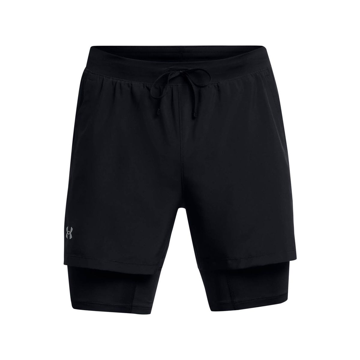 UNDER ARMOUR - Short Running para Hombre Launch 2-in-1 5" Negro UNDER ARMOUR