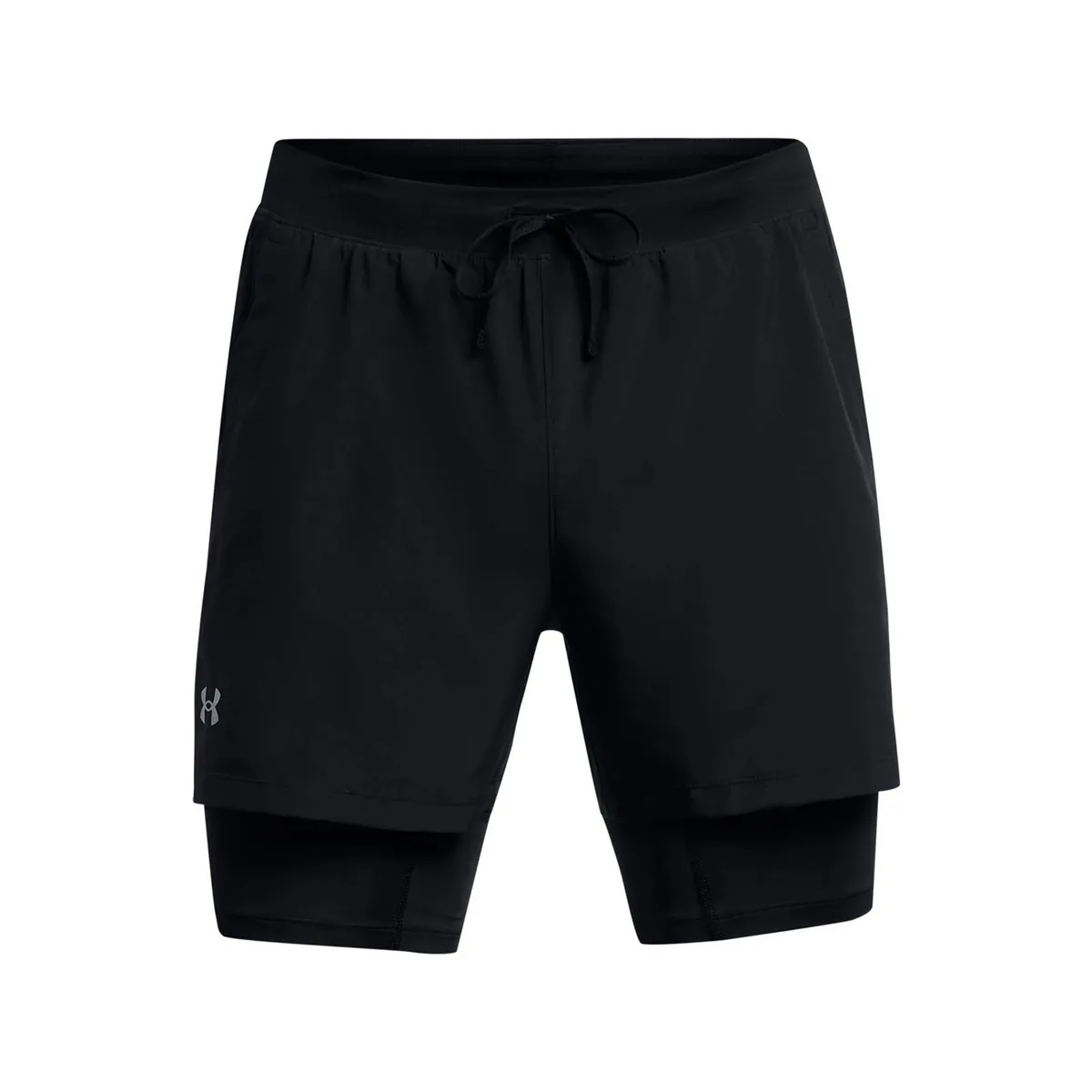 UNDER ARMOUR - Short Running para Hombre Launch 2-in-1 5" Negro UNDER ARMOUR