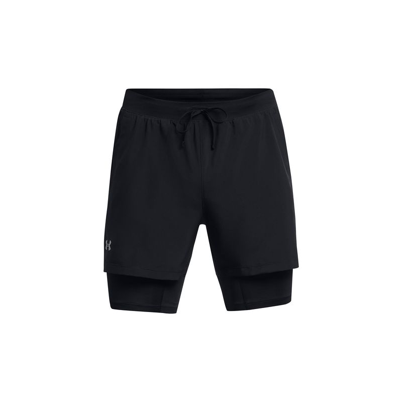 UNDER ARMOUR - Shorts Launch 2 en 1 de 5" hombre Negro UNDER ARMOUR