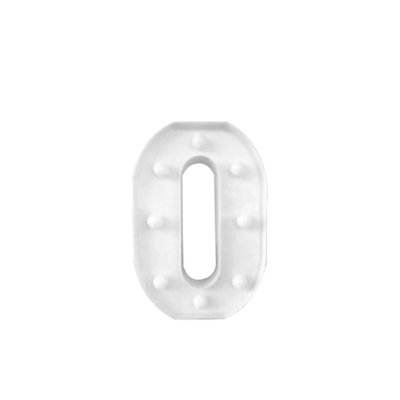 GENERICO - Letra O Con Luz LED 22cm