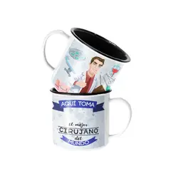 SM - Taza Enlozada Lechera Para Cirujano Personalizado