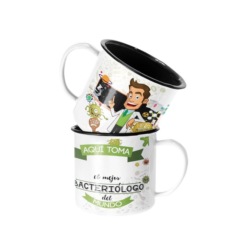 SM - Taza Lechera Enlozado profesiones para el Bacteriólogo Personalizado SM