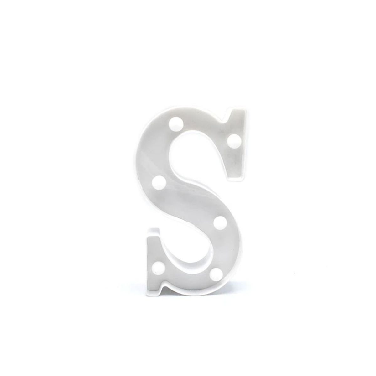 GENERICO - Letra S Con Luz LED 22cm