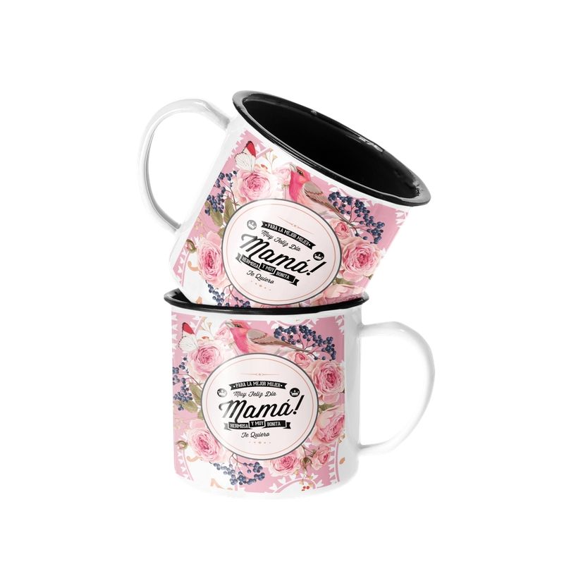 SM - Taza Enlozada Lechera Día de la Madre Hermosa y Bonita SM