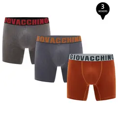 GIOVACCHINO - Pack de 3 Boxer Medio Algodon Hombre.