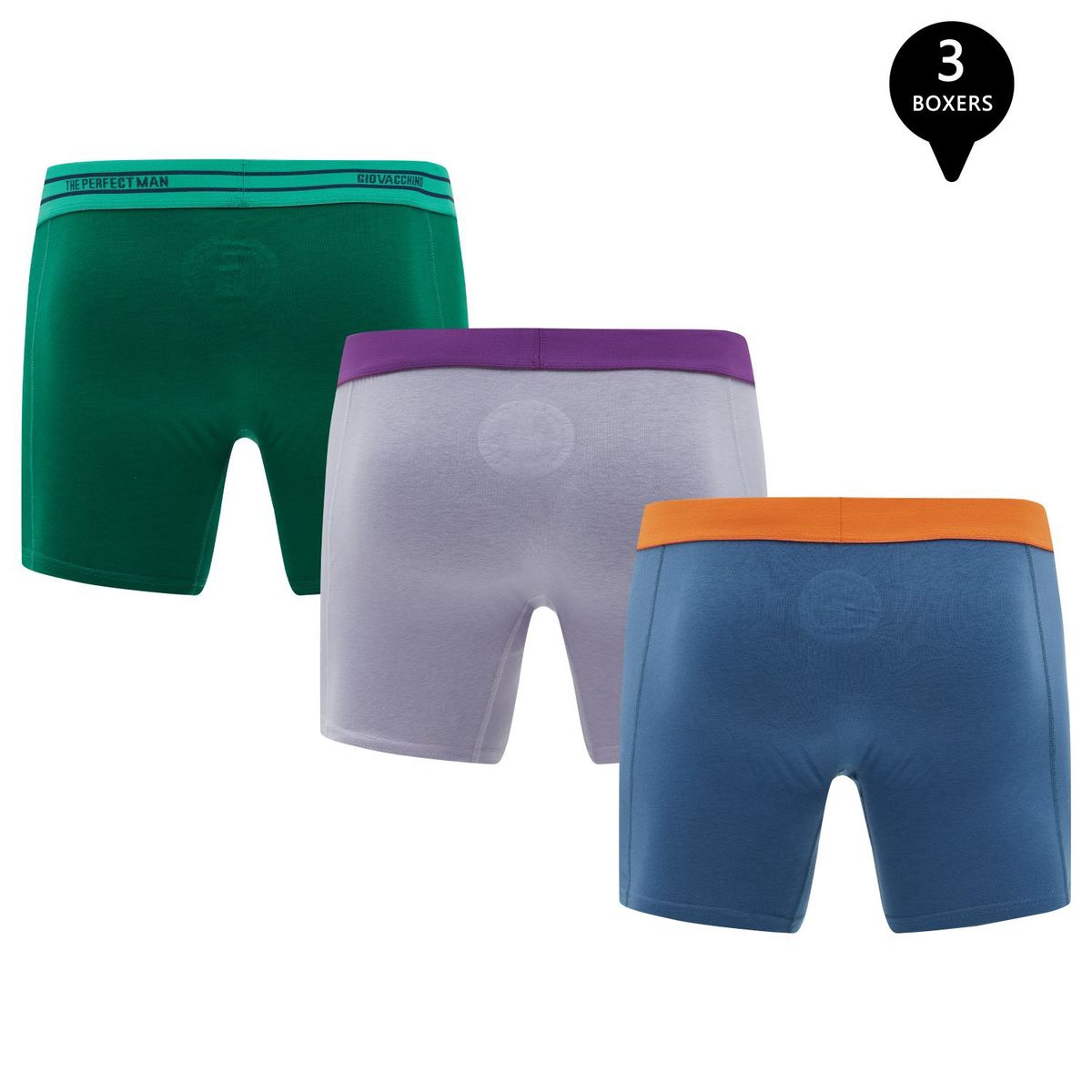 GIOVACCHINO - Pack de 3 Boxer Medio Algodon Hombre.